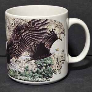 Eagles Ceramic Mug By Gardner ~ Hidden Images Mug Collection~Find 16 Eagles